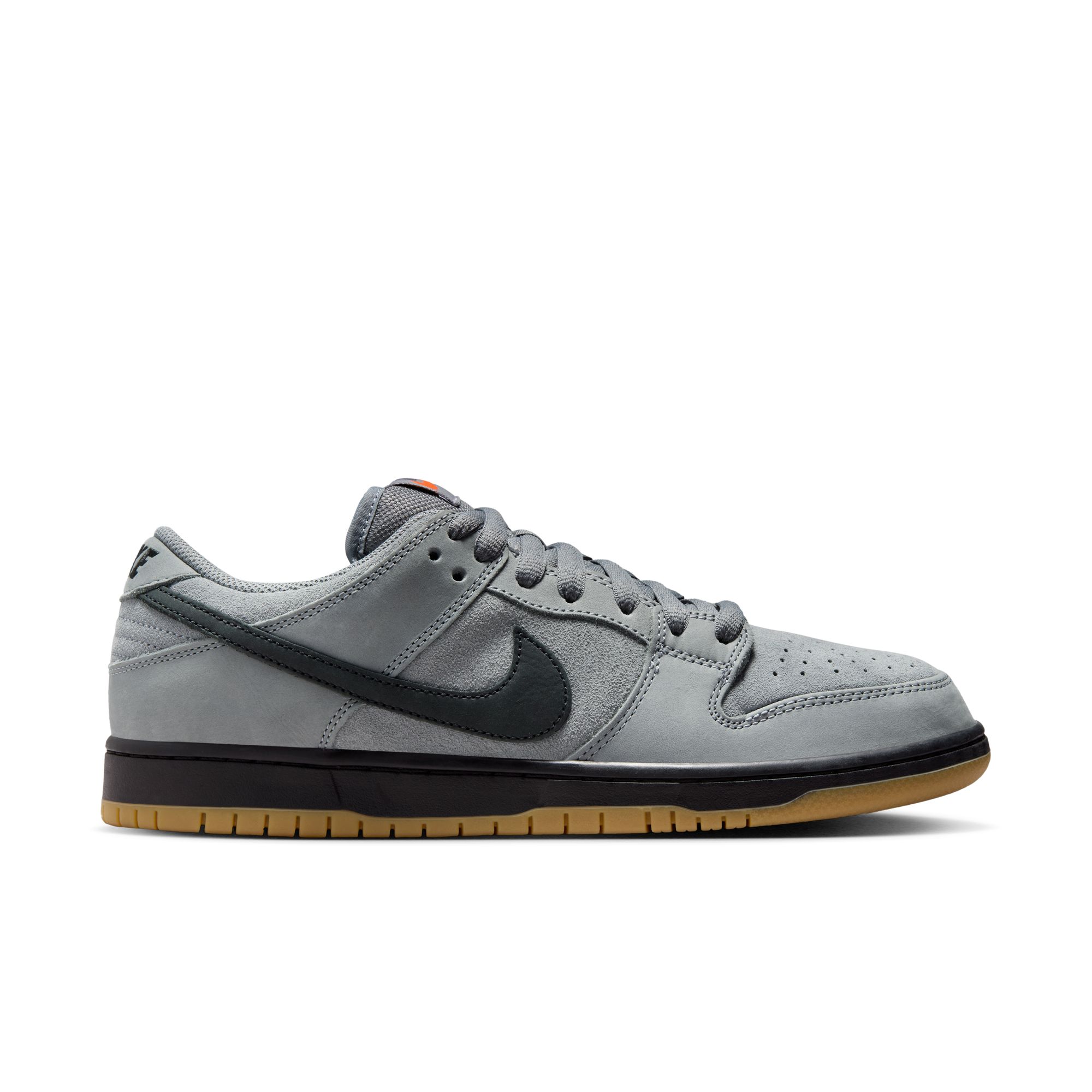 Nike SB Orange Label Dunk Low Pro ISO Cool Grey/Black | Brush