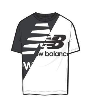 T-Shirt Brush Skateshop | Balance Splice New Black/Multi Alley Athletics